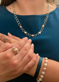Copper and Pearl set