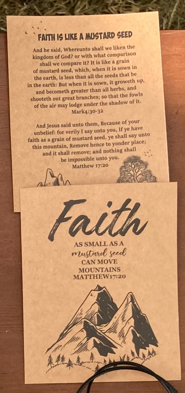 Mustard Seed of Faith Necklace