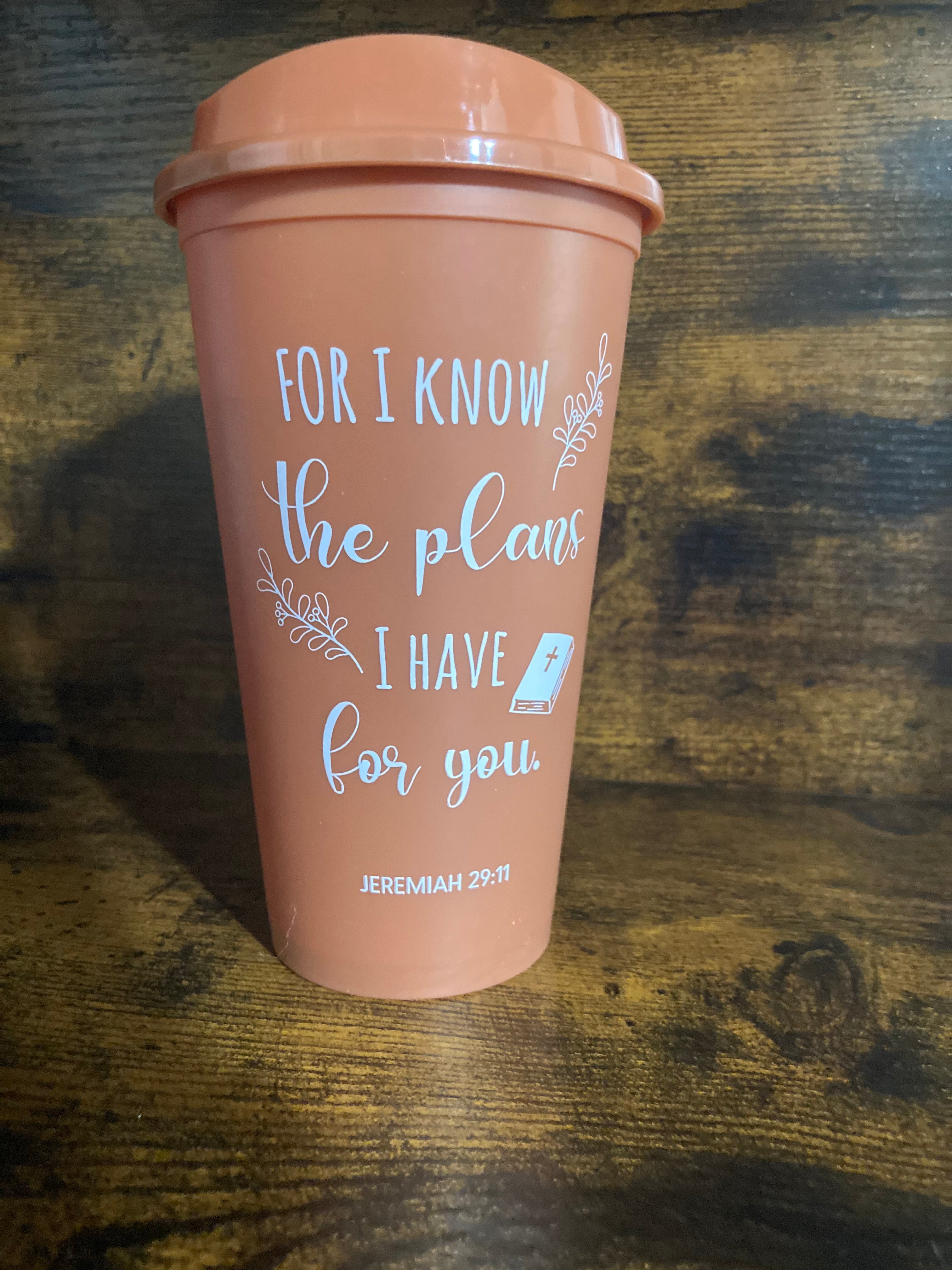 Jeremiah 29:11 Reusable Coffee Cup