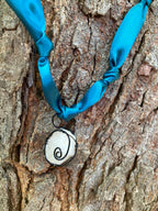 Ribbon and Quartz Necklace