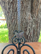 Butterfly and Stone Necklace