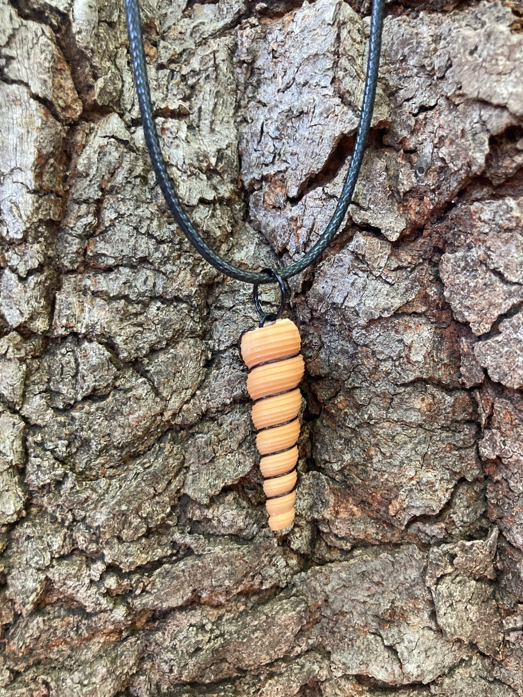 Black on Shell Necklace