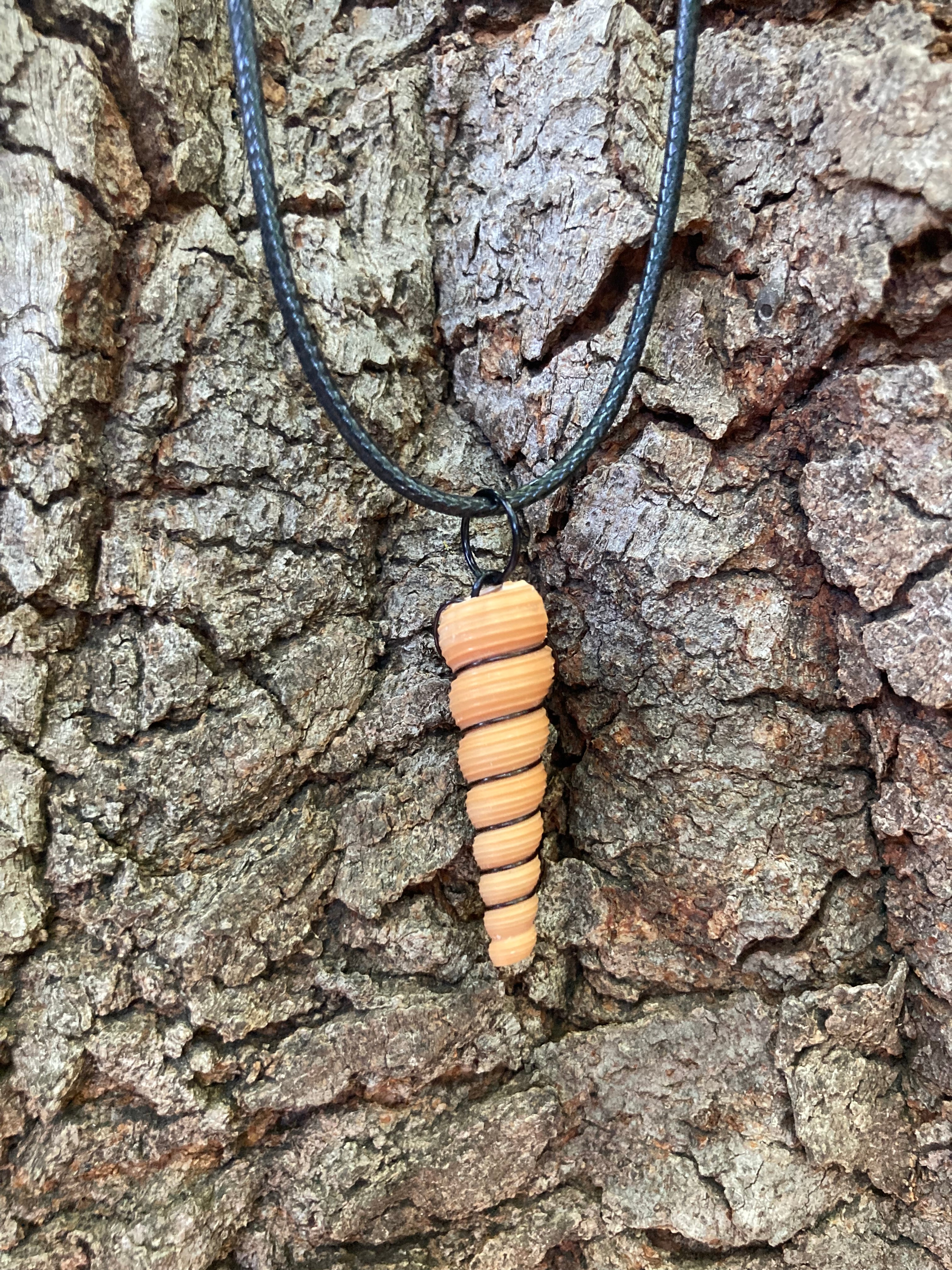 Black on Shell Necklace