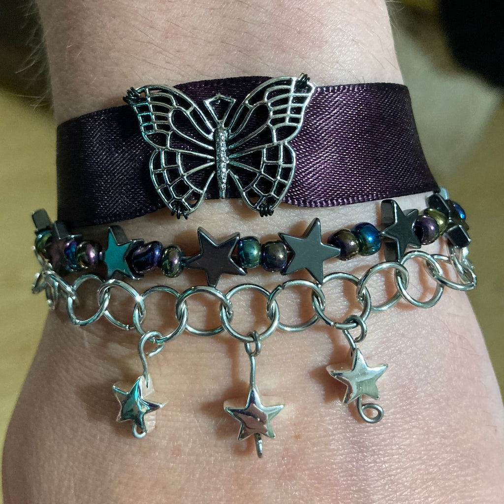 Hematite Necklace and Bracelet Bundle